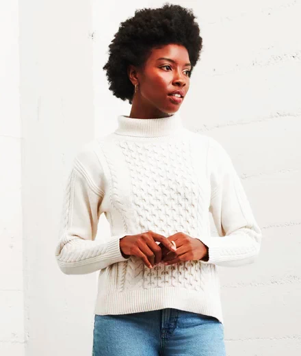 Cable Knit Turtleneck