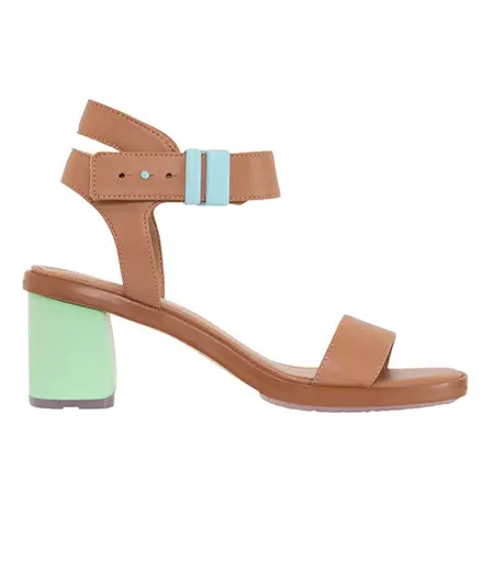 Cora Vegan Block Heel Square Toe Sandals