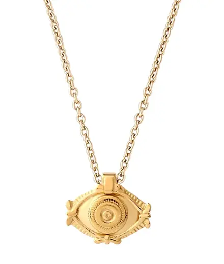 Protection Charm Necklace in Gold